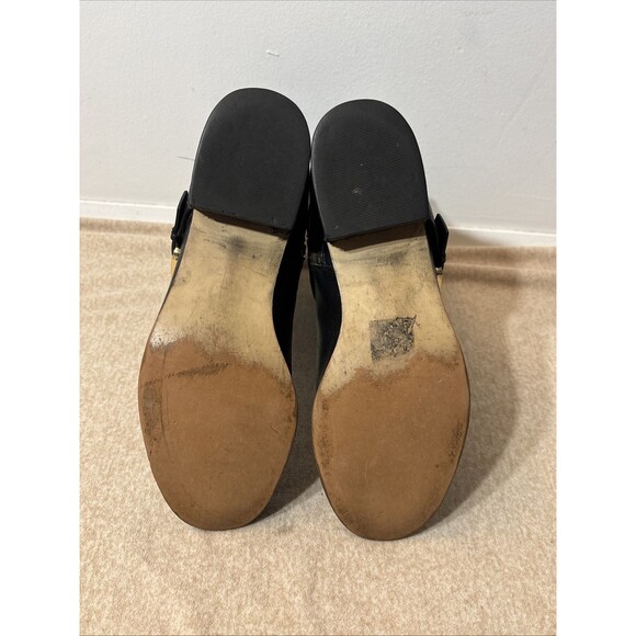 Michael Kors Boots Womens Gansevoort Moto Booties Black Leather Mid Buckle 8.5 - Picture 11 of 13